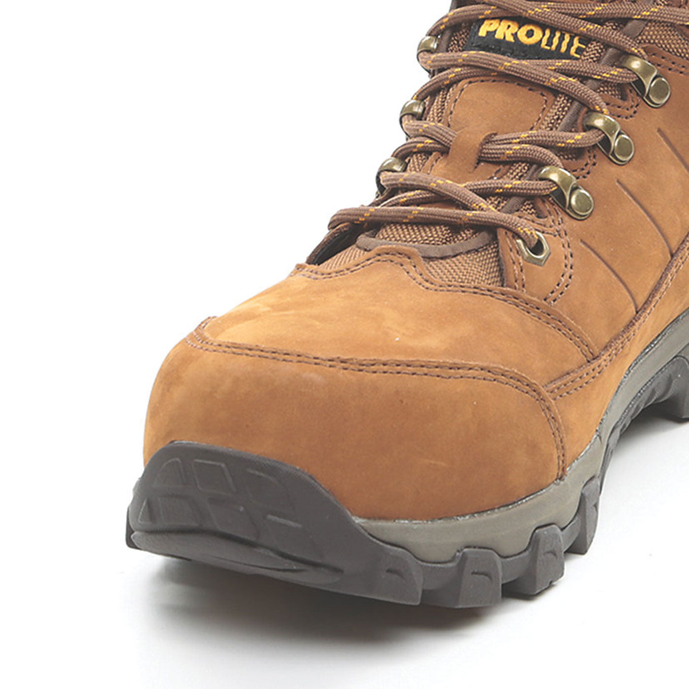 DeWalt Safety Boots Mens Wide Fit Brown Leather Work Shoes Aluminium Toe Size 9 - Image 4