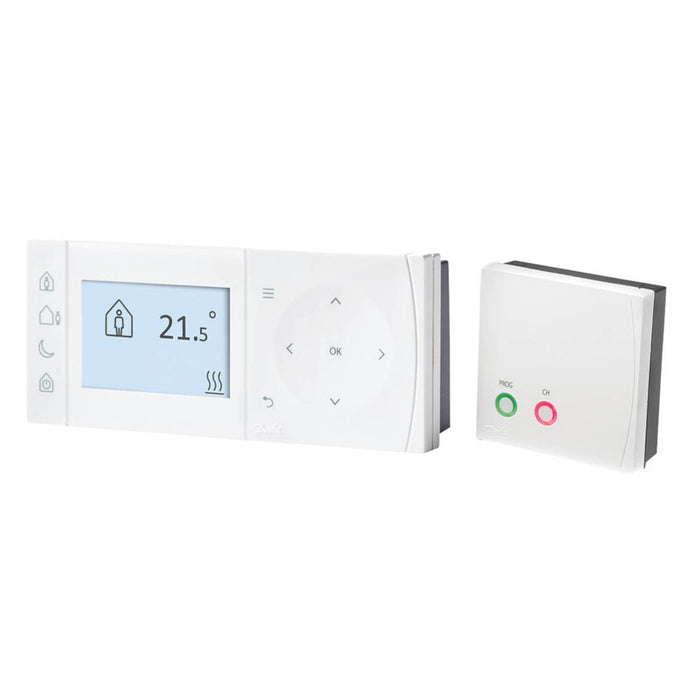 Room Thermostat And Receiver Programmable Wireless LCD Display 2 Programmes - Image 2