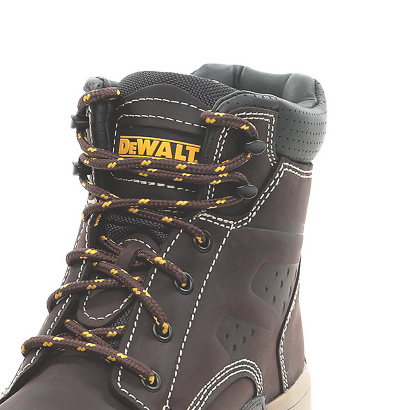 DeWalt Safety Boots Mens Standard Fit Brown Leather Steel Toe Work Shoes Size 9 - Image 6