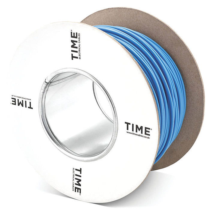 Time Conduit Cable 6491X Blue 1 Core Indoor 2.5mm² PVC Sheathed Drum 100m - Image 1