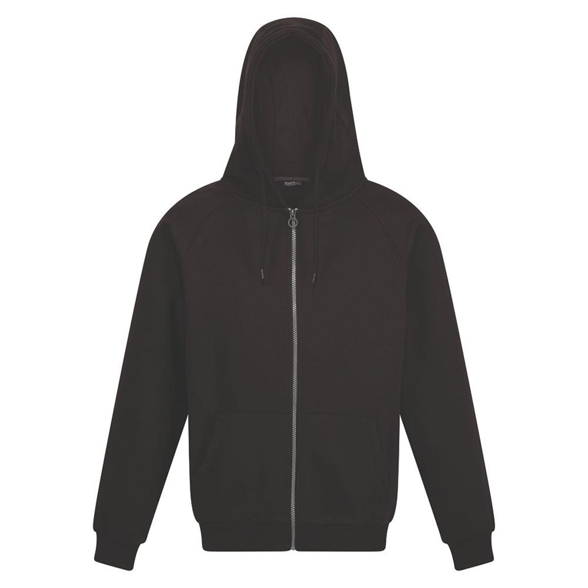 Regatta Work Hoodie Mens Black Full Zip Safety Sweatshirt 2X Large 50" Chest - Image 1