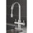 Swirl Kitchen Tap Mono Mixer Pull Out Fresco Brass Chrome Sink Deck Mounted - Image 4