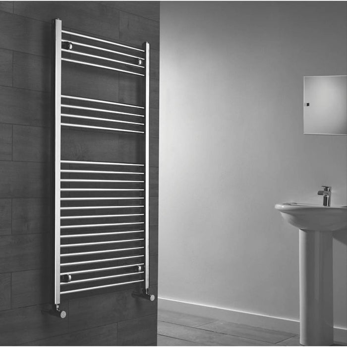 Blyss Bathroom Flat Towel Radiator Ladder Chrome 1200 x 600mm - Image 2