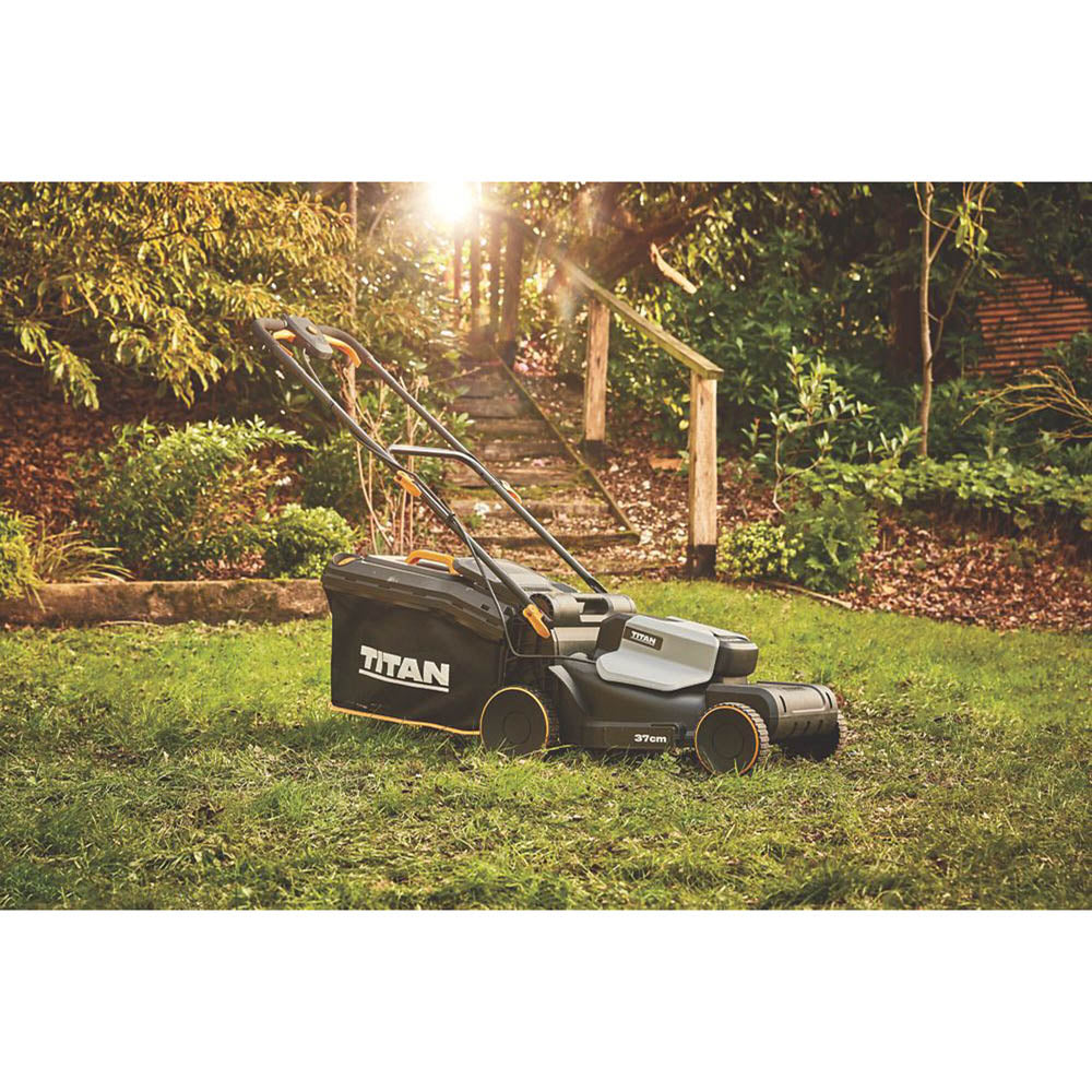 Titan Lawn Mower Electric GLM370MC Garden 37cm Grass Cutter Ergonomic 1700W - Image 3
