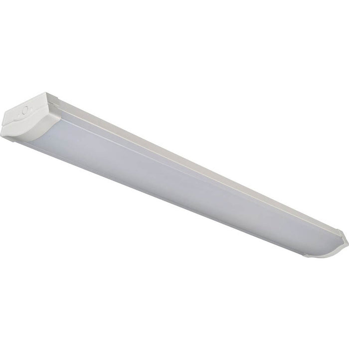 Luceco LED Batten Light 5ft Single Neutral White Steel White Durable 60W - Image 1