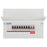 British General Consumer Unit Fortress 8 Way 12 Module DIN Rail 100 A IP2XC 230V - Image 1