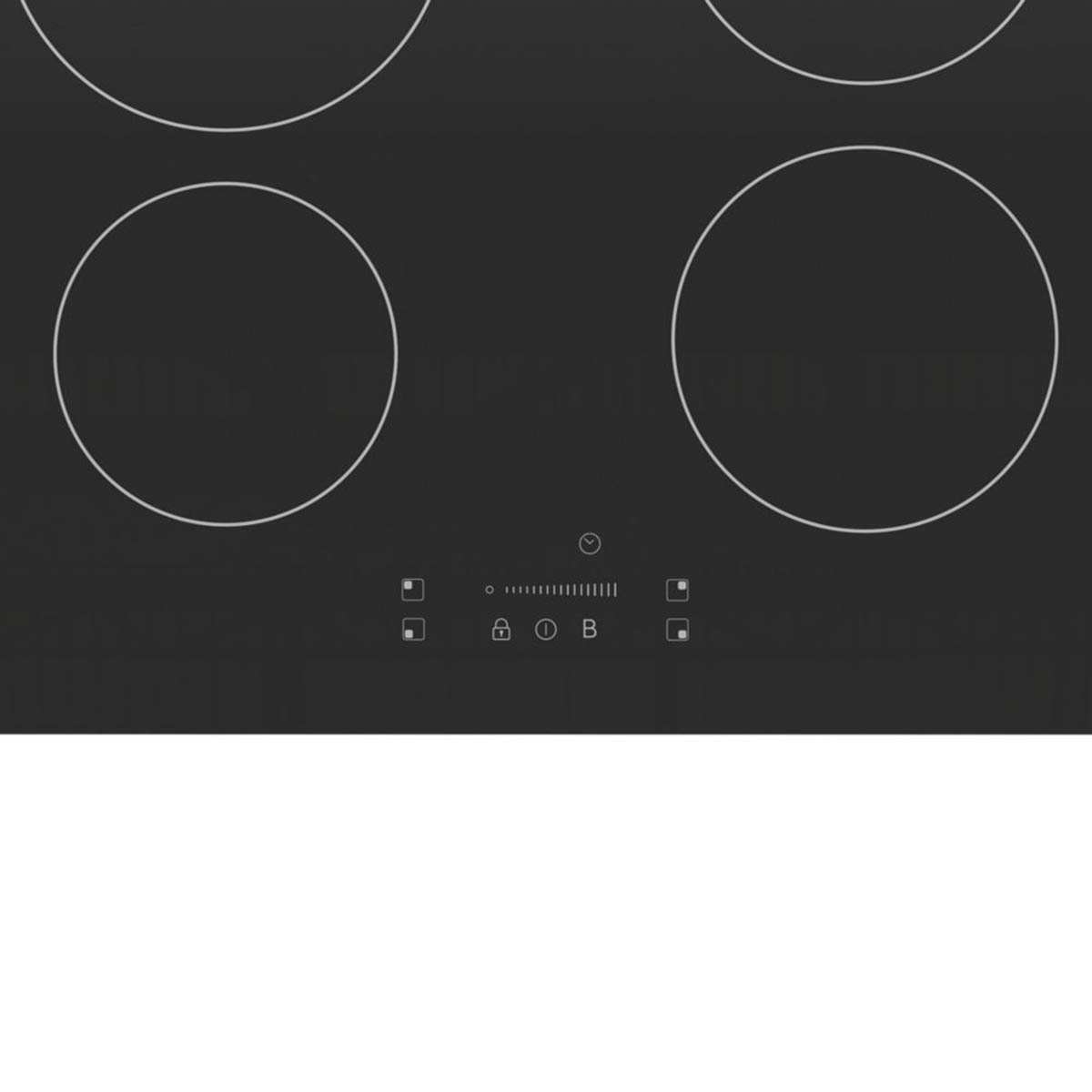 Induction Hob 4 Zone Black Touch Glass Front Control Child Safety Lock 560mm - Image 2
