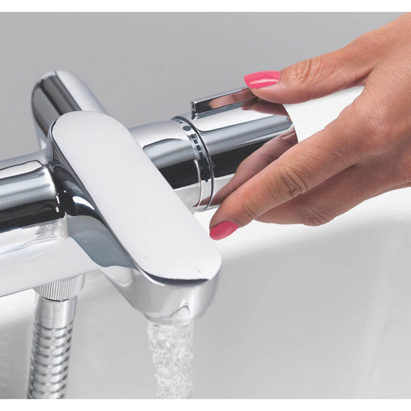 Aqualisa Thermostatic Shower Mixer Bathroom Exposed Chrome 4 Spray Pattern - Image 3