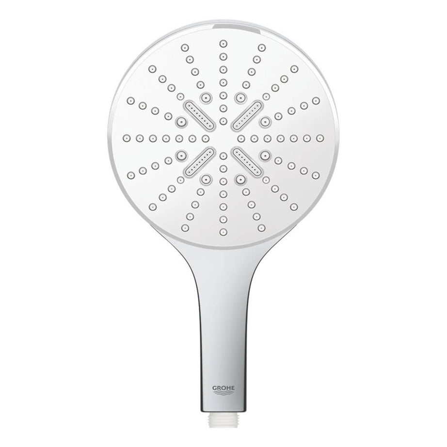 Grohe Shower Head Round Rainshower SmartActive Handset Chrome White 150 x 187mm - Image 2