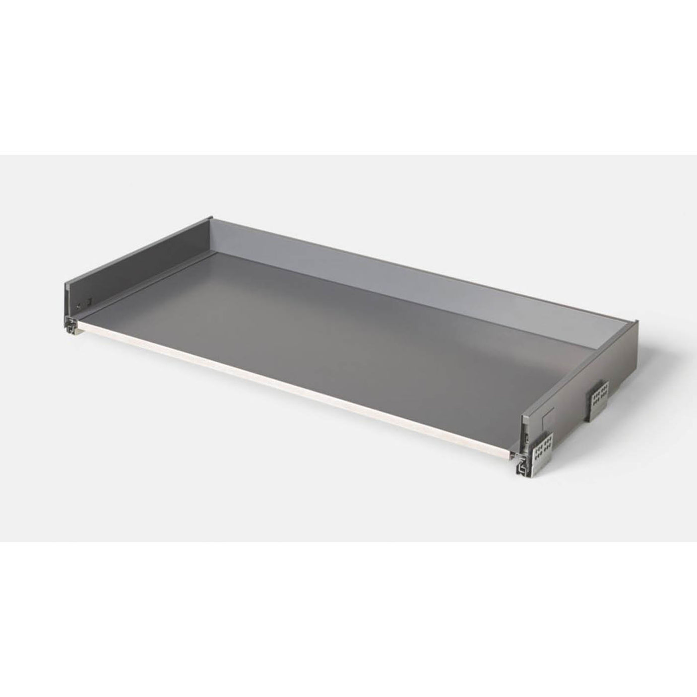 Essentials Standard Drawer Box Matt Grey Slimline Soft Close Ball Bearing 1000mm - Image 1