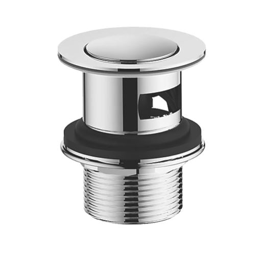 Bathroom Basin Tap Mono Mixer Single Lever Chrome Clicker Waste Modern Faucet - Image 3