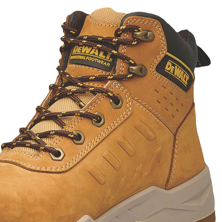 DeWalt Safety Boots Mens Safety Wheat Leather Waterproof Steel Toe Size 9 - Image 6