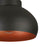 Ceiling Light Black/Copper Modern Domed Metal Lampshade Semi-Flush Indoor - Image 3