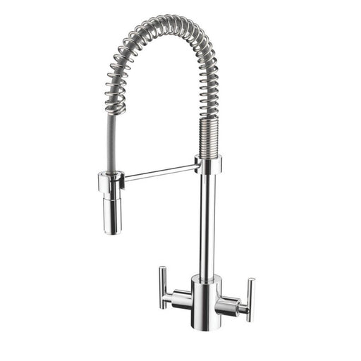 Bristan Kitchen Tap Mono Mixer Artisan Chrome Dual Lever Pull Out Spout Faucet - Image 1