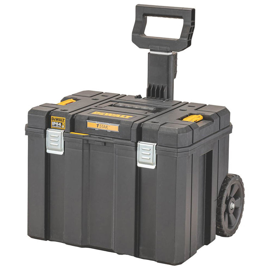 DeWalt Tool Storage Box TSTAK 20" With Wheels Telescopic Handle 2 Compartments - Image 2