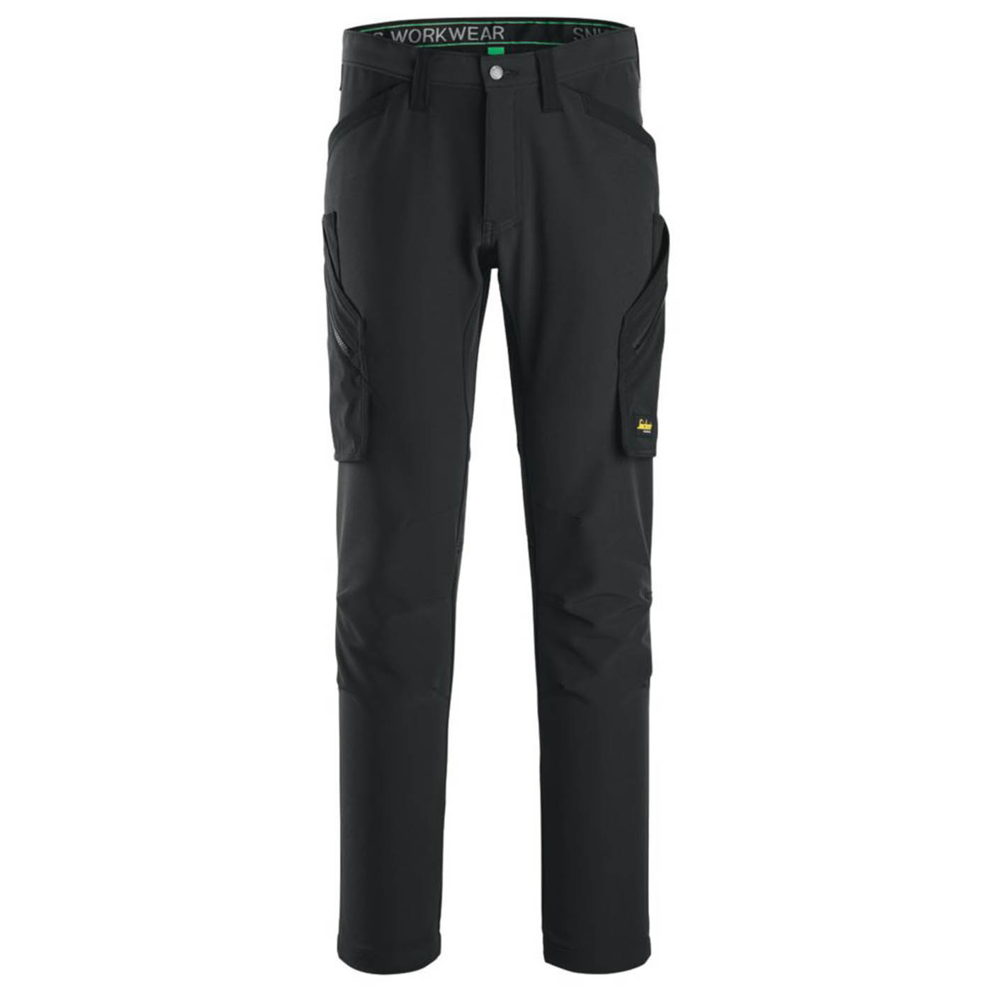 Snickers Work Trousers Mens Slim Fit Black Stretch Multi Pockets Cargo 39W 30L - Image 1