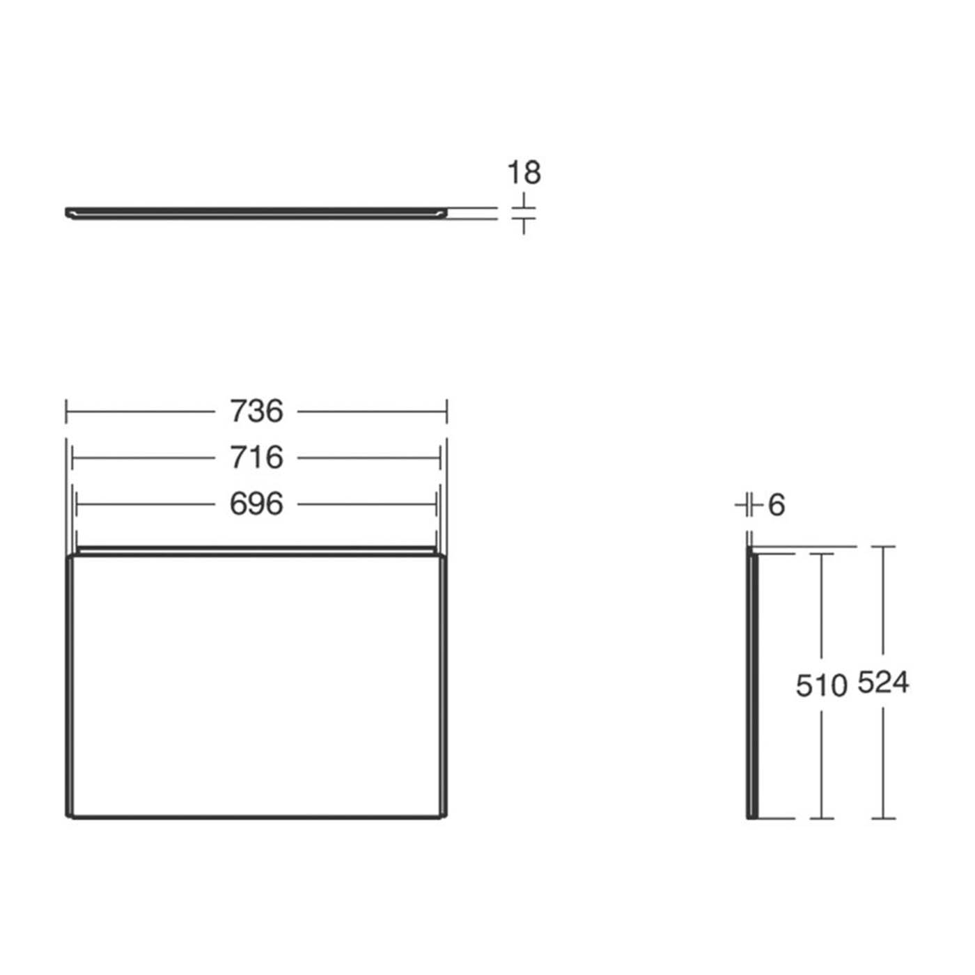 Ideal Standard Bath End Panel White High Impact Polystyrene Waterproof 750mm - Image 4