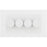 BG Dimmer Switch 4-Gang 2-Way White Rotary Push On/Off For Dimmable Lights - Image 1