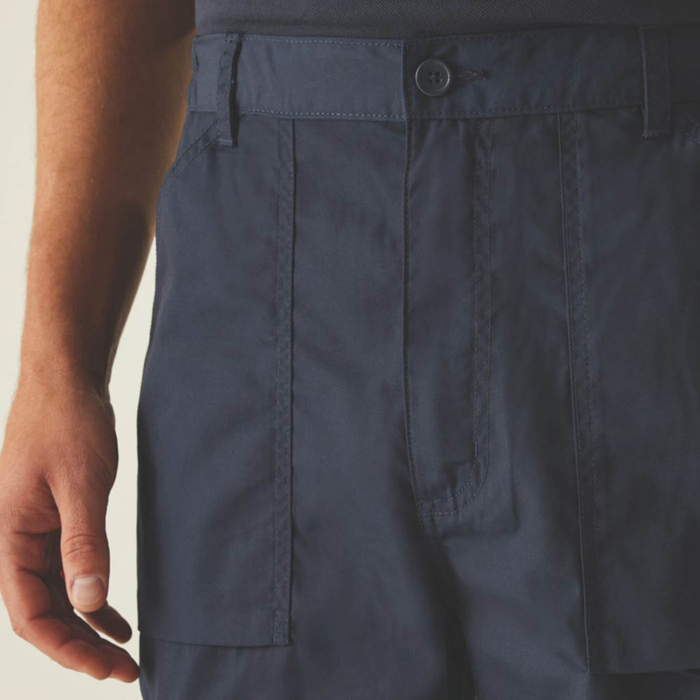 Regatta Mens Work Trousers Navy New Action Comfort Durable 42" W 31" L - Image 5
