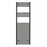 Towel Radiator Rail Curved Black Steel Bathroom Warmer Ladder 922W H180xW60cm - Image 1