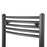 Towel Radiator Rail Curved Black Steel Bathroom Warmer Ladder 922W H180xW60cm - Image 2