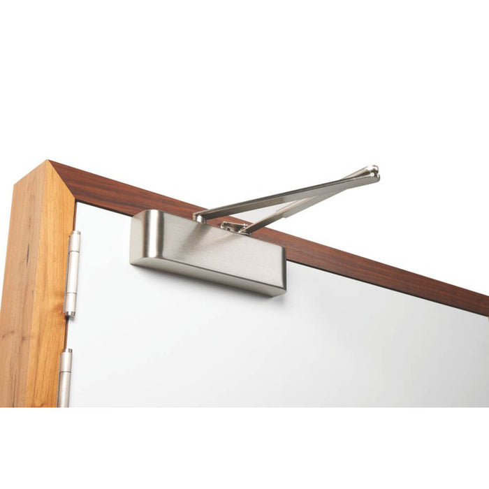 Rutland Door Closer Overhead TS.5204 Fire Rated Satin Nickel Adjustable - Image 3