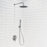 Swirl Multi Head Shower Single Spray Pattern Brass Chrome Concealed Rear Fed - Image 1