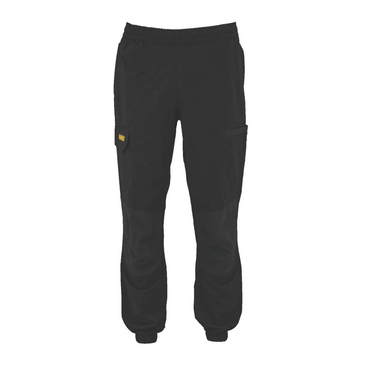 DeWalt Mens Work Joggers Black Elasticated Waist Pockets Medium 32-40" W 31" L - Image 1