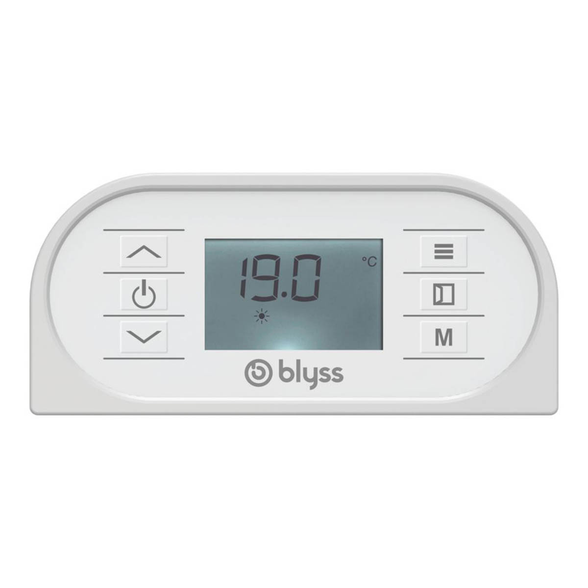 Blyss Radiant Panel Heater Electric White Curved Wall Mounted Programmable 1500W - Image 3