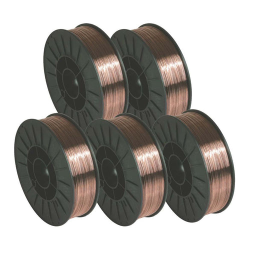 Gys MIG Welding Wire Reels High Quality Corrosion-Resistant 4.5kg 0.6mm 5 Pack - Image 1