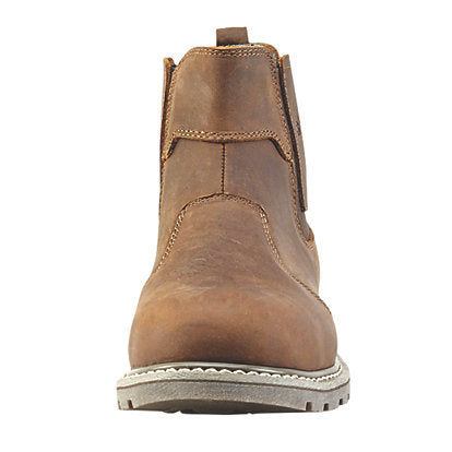 Site Safety Dealer Boots Mens Wide Fit Brown Leather Work Shoes Steel Toe Size 9 - Image 5