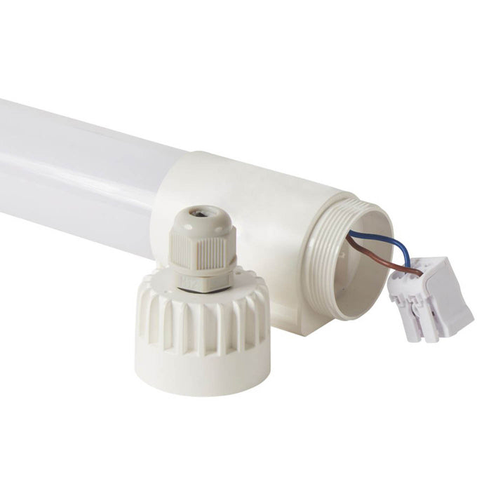 LED Batten Light Slimline Single Tube Warm White 3000lm Indoor Ceiling/Wall 4FT - Image 2