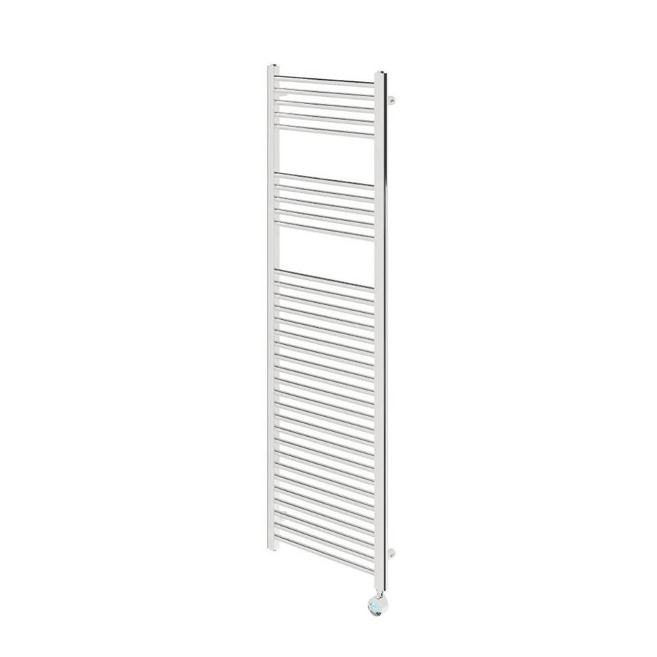 Flomasta Electric Towel Radiator Chrome Flat 1600mm x 500mm 1706BTU - Image 1