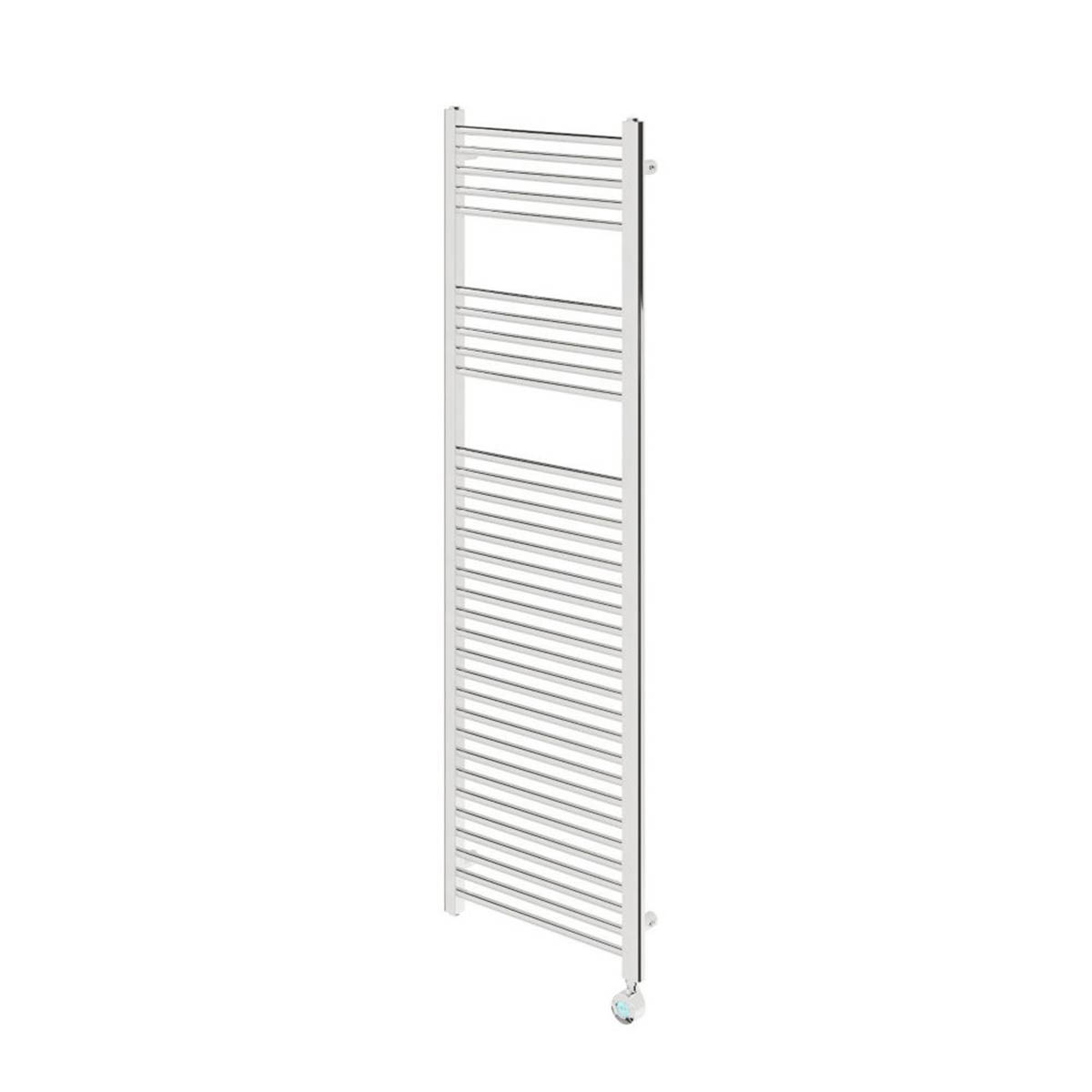 Flomasta Electric Towel Radiator Chrome Flat 1600mm x 500mm 1706BTU - Image 1