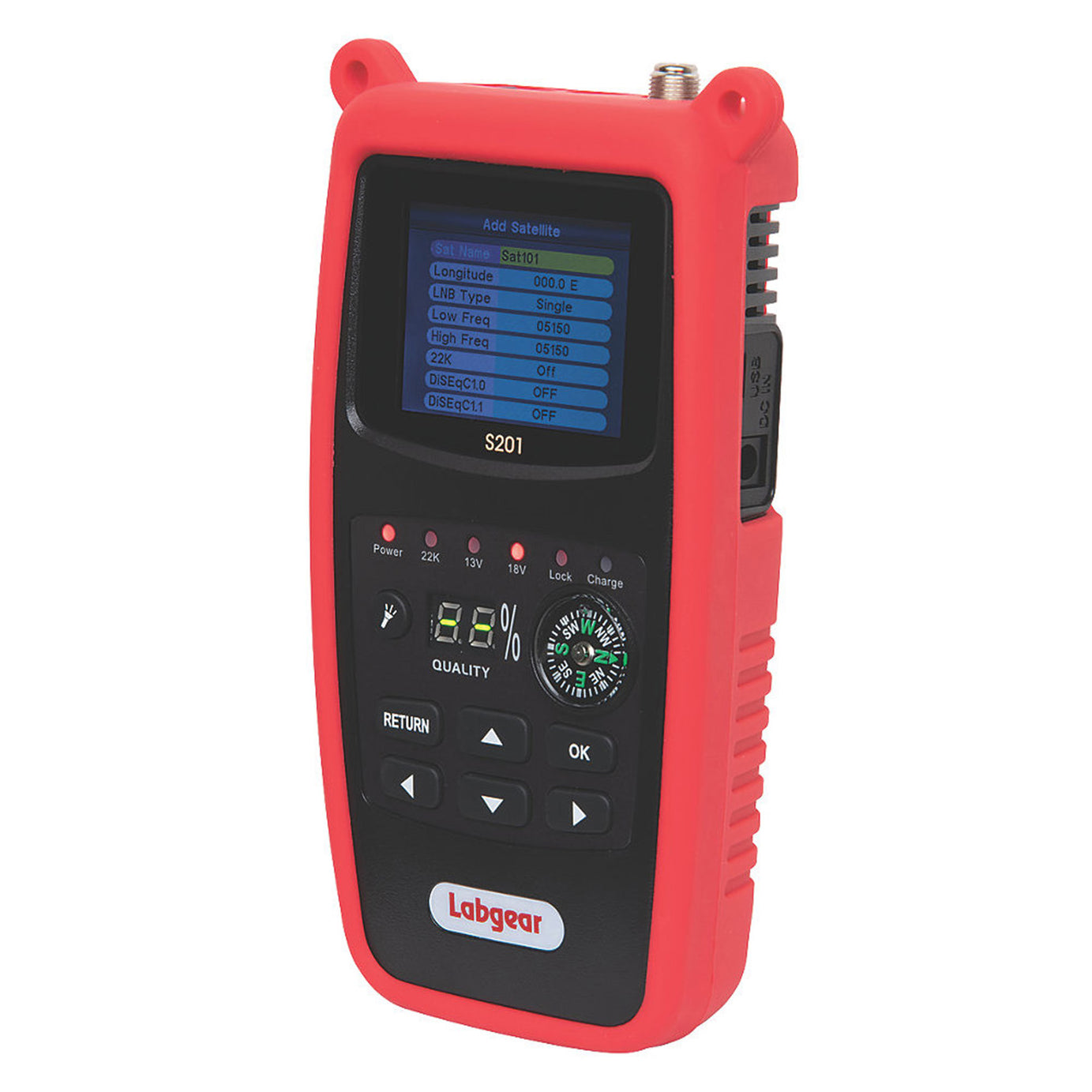 Labgear Satellite Meter S201 Signal Finder Digital Display Rechargeable - Image 1