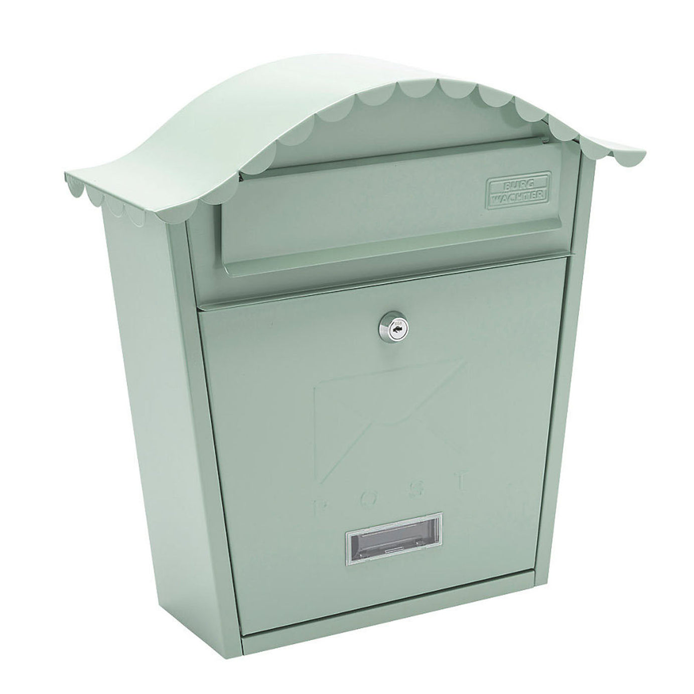 Burg-Wachter Post Box Classic Chartwell Green Nameplate Weather Resistant 2 Keys - Image 1