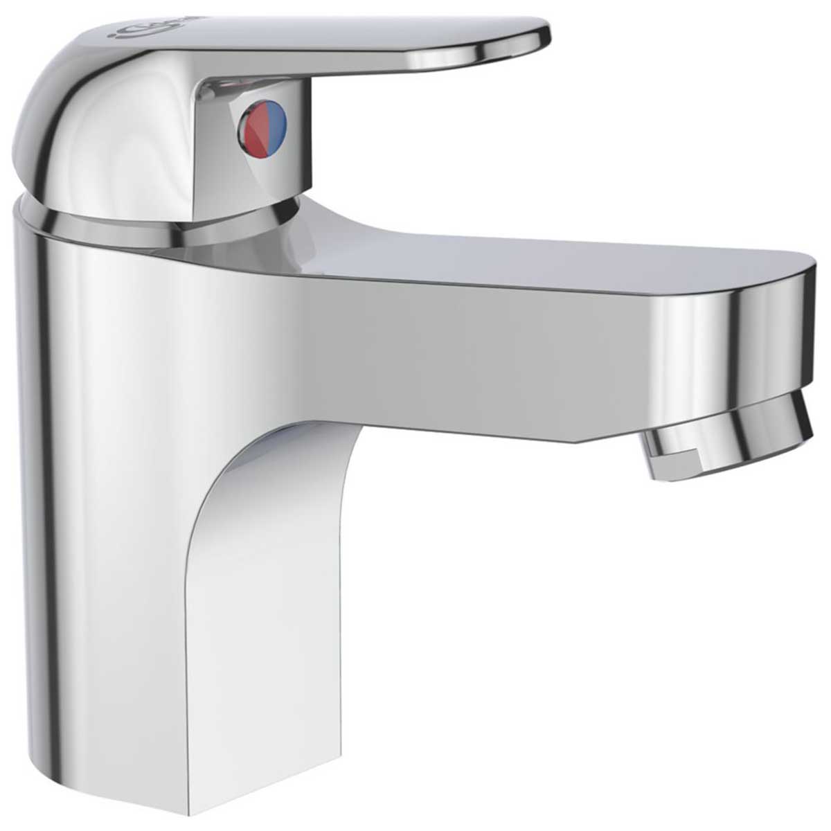 Bathroom Basin Tap Mono Mixer Single Lever Chrome Clicker Waste Contemporary - Image 2