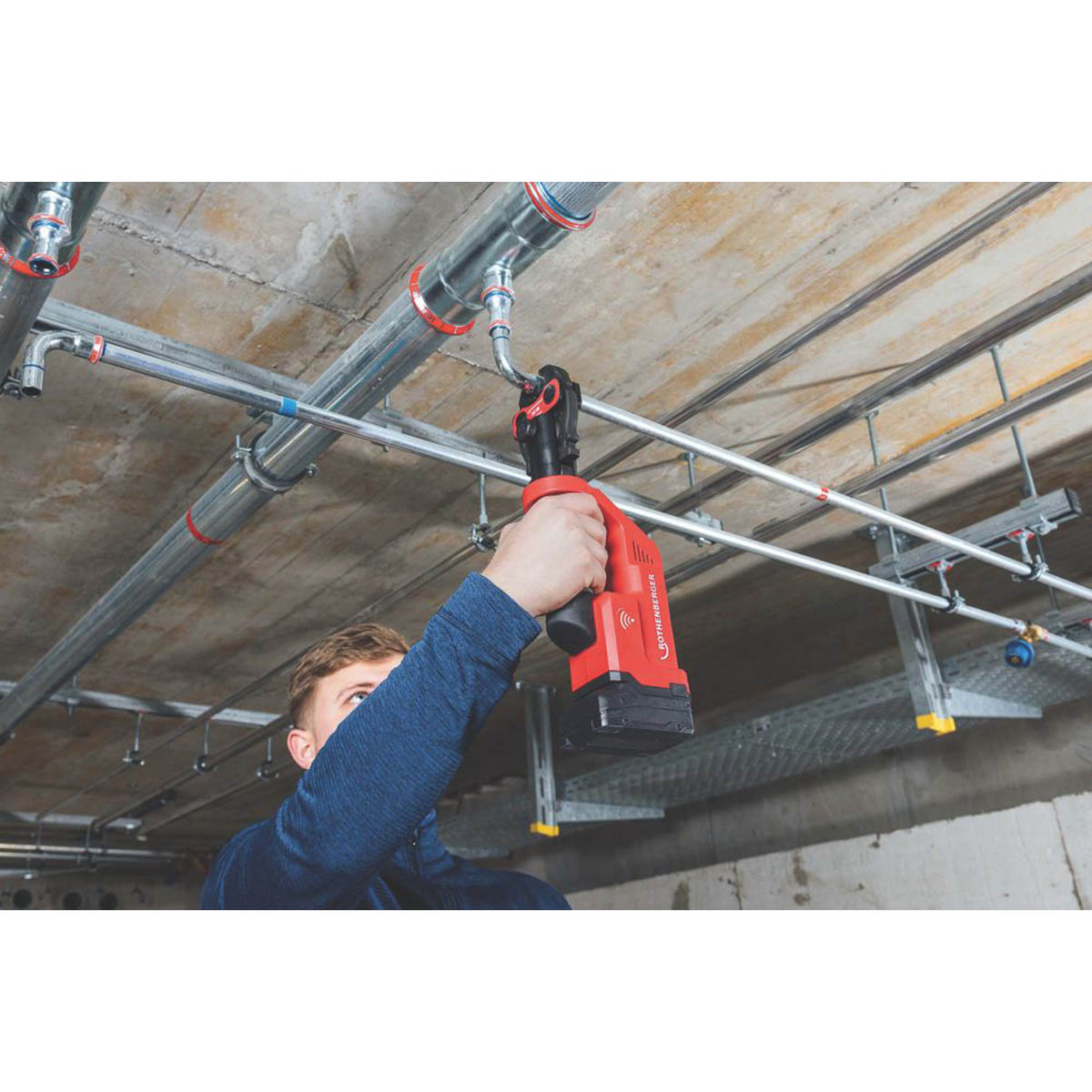 Rothenberger Press Machine Cordless 18V 2.0Ah CompactIIIMSet Pipe Fitting Tool - Image 5