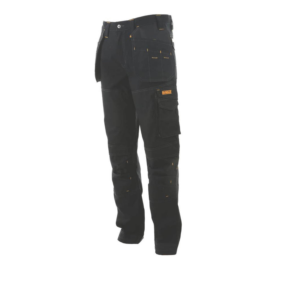 DeWalt Mens Work Trousers 8 Pockets Stretch Black Comfortable 30" W 31" L - Image 3
