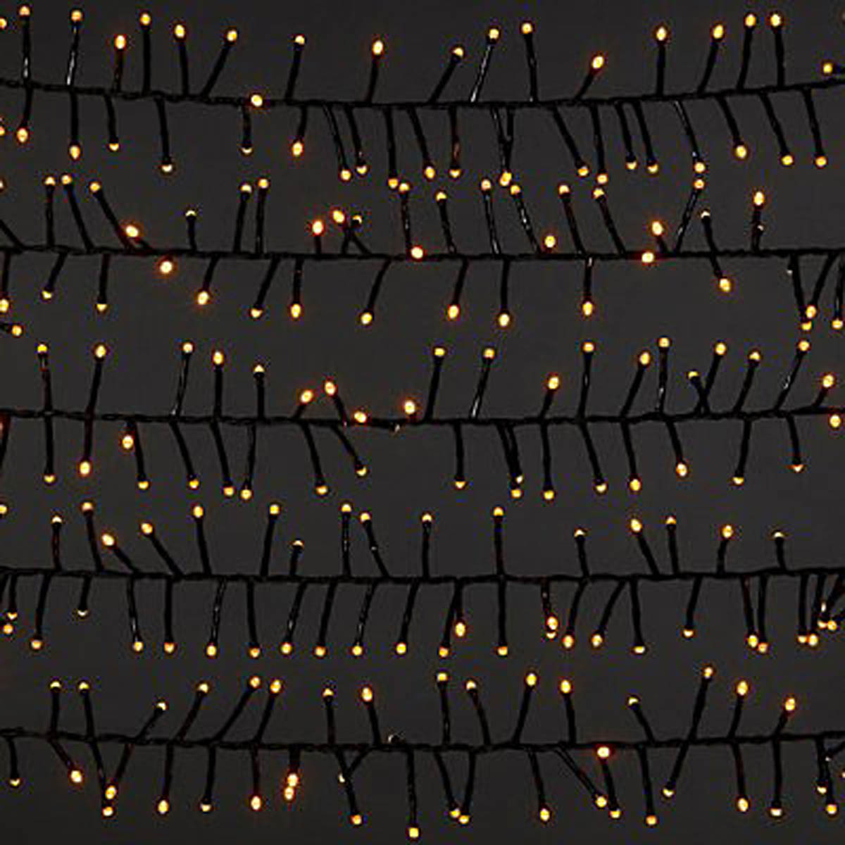 044 LED Christmas String Lights Cluster 2000 Warm White Timer Indoor  Home - Image 3