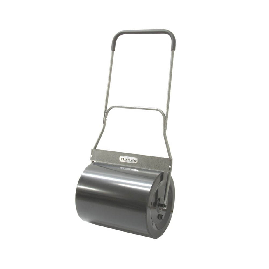 Garden Lawn Roller 480mm Steel Soft Grip Heavy Duty Water Sand Filled Drum - Image 1