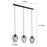 Pendant Ceiling Light 3-Way Black Multi Arm Oval Caged Kitchen Dining Room Bar - Image 4