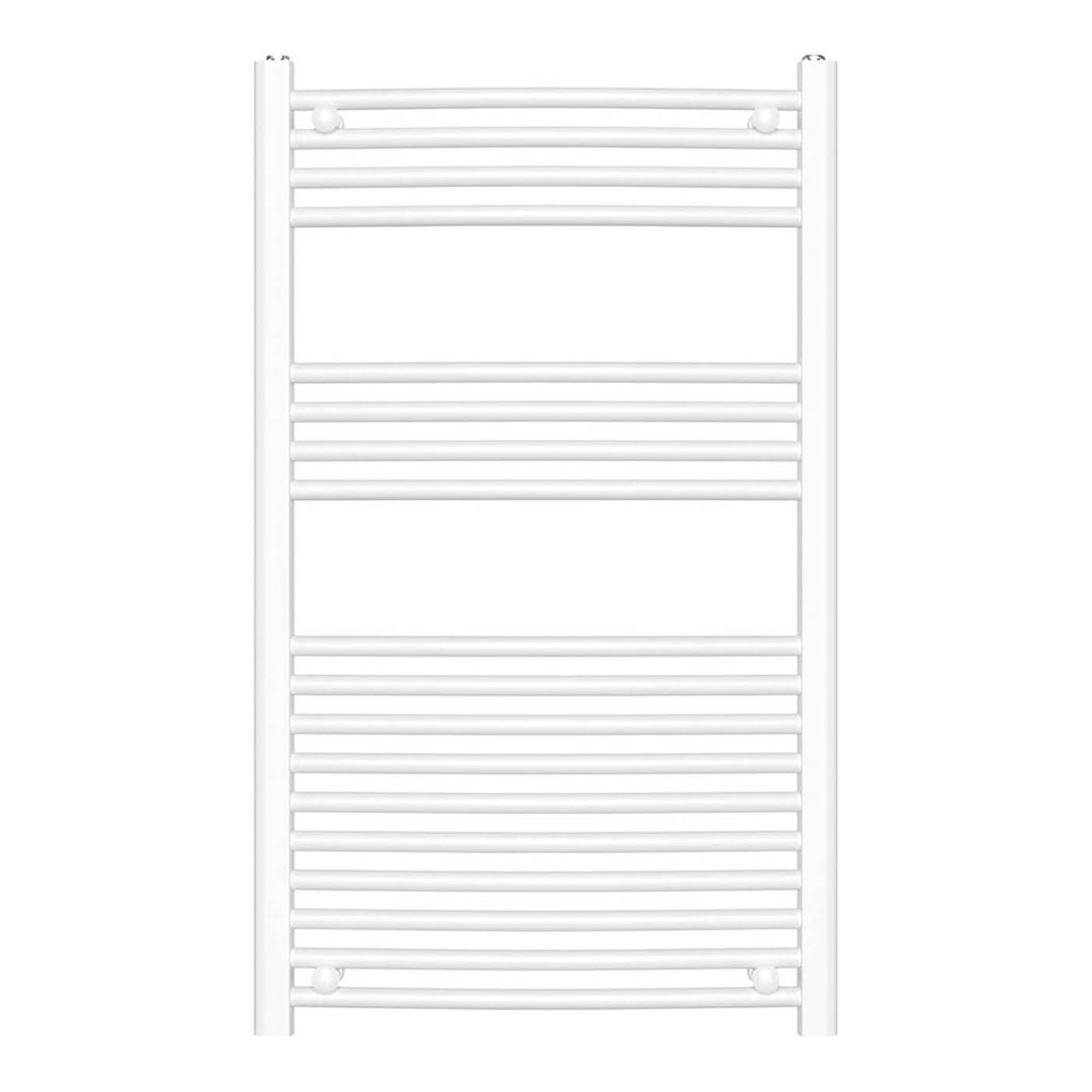 Flomasta Towel Rail Radiator White Curved Bathroom Warmer Ladder (H)100x(W)60cm - Image 2
