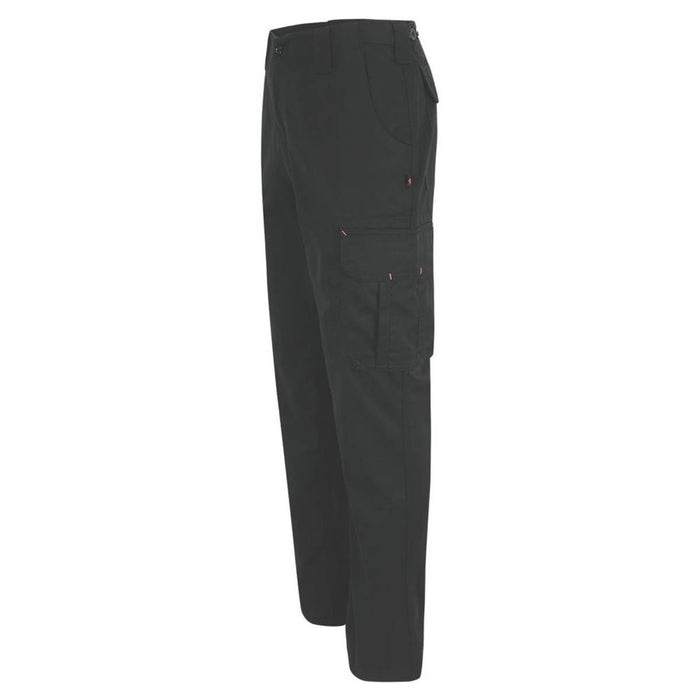 Mens Work Trousers Black Multi-Pockets Breathable Water-Repellent 36" W 30" L - Image 5