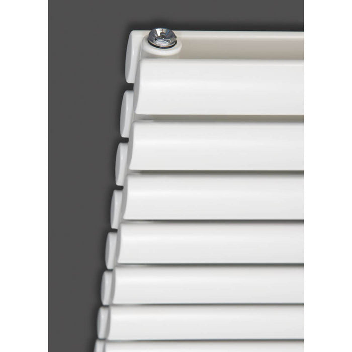 Designer Radiator White Steel Double 10 Sections Horizontal 578W (H)58.4x(W)60cm - Image 3