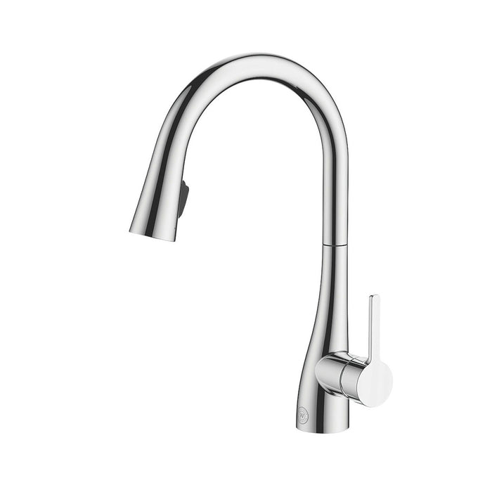 Kitchen Tap Mono Mixer Single Lever Pull Out Chrome Contemporary Faucet - Image 1