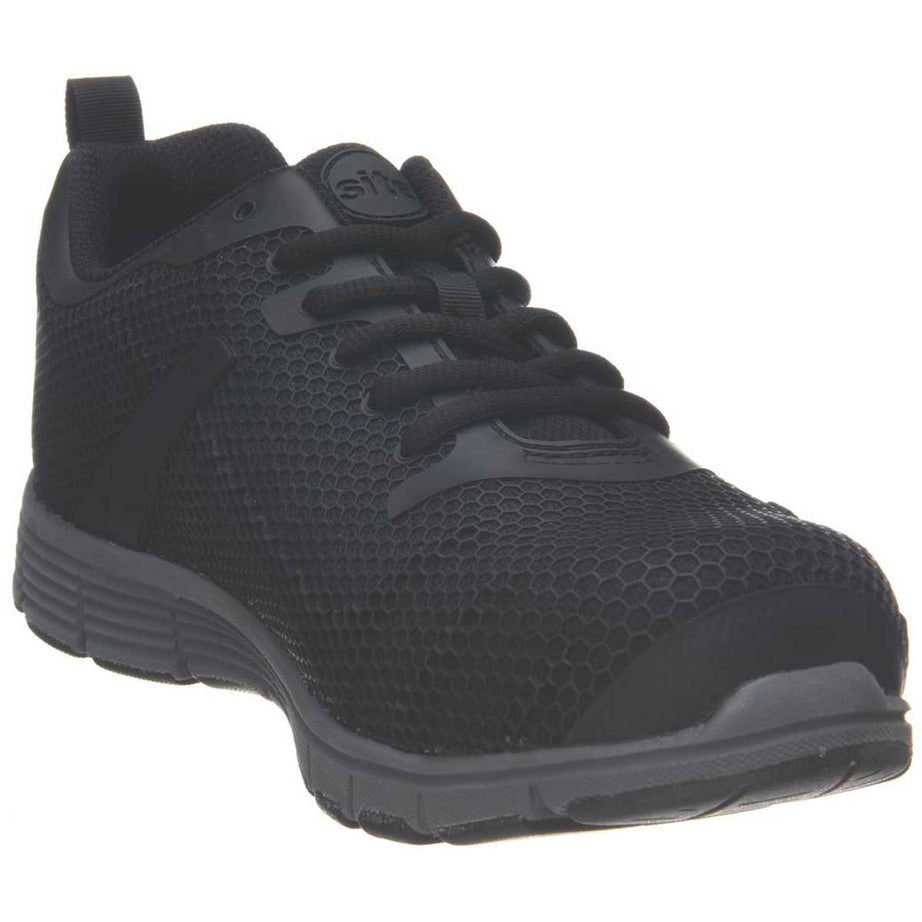 Site Safety Trainers Mens Wide Fit Black Synthetic Steel Toe Breathable Size 10 - Image 1