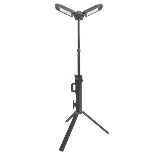 LED Work Tripod Light Twin Head Rechargeable Dimmable 4000lm Adjustable Portable - Image 1