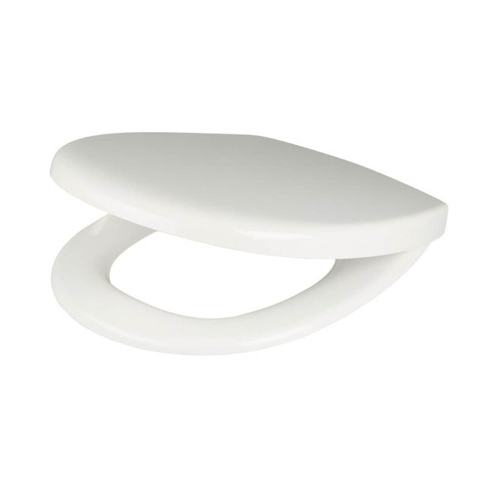 Cooke&Lewis Toilet Seat Bathroom Duroplast White Soft-Close Resistant Durable - Image 1