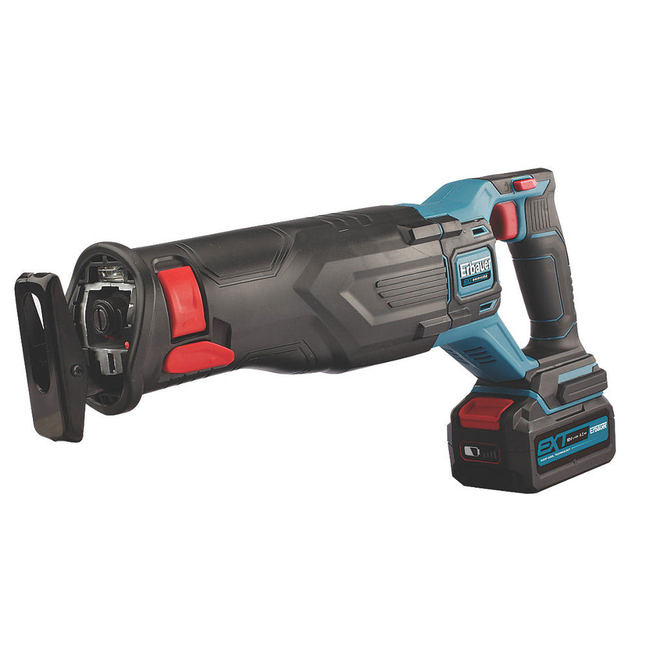 Erbauer Reciprocating Saw Cordless ERS18-Li Brushless 18V 1 x 4.0Ah Li-Ion EXT - Image 1